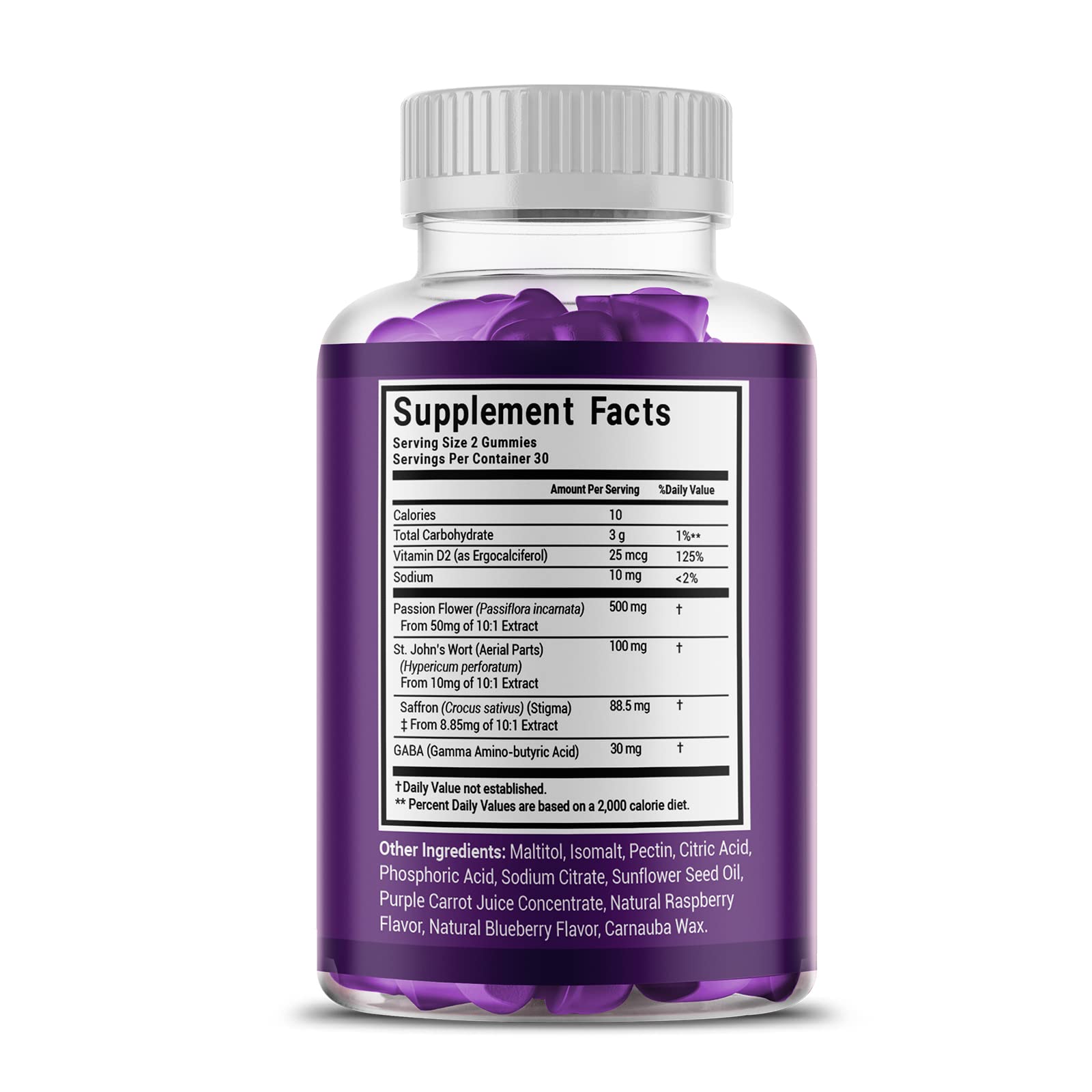 Premium Saffron Extract 88.5mg** Gummy - Appetite Control, Eye Support, Boost Energy Ceres Nature uk supplements