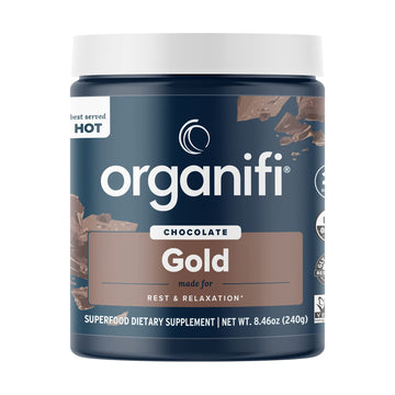 Organifi - Gold Chocolate - Superfood Supplement Powder - 20 Day Supply - Supports Rest Organifi uk supplements