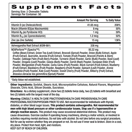 Ageless Male Max Chewable Nitric Oxide Booster Supplement for Men – High Potency New Vitality uk supplements