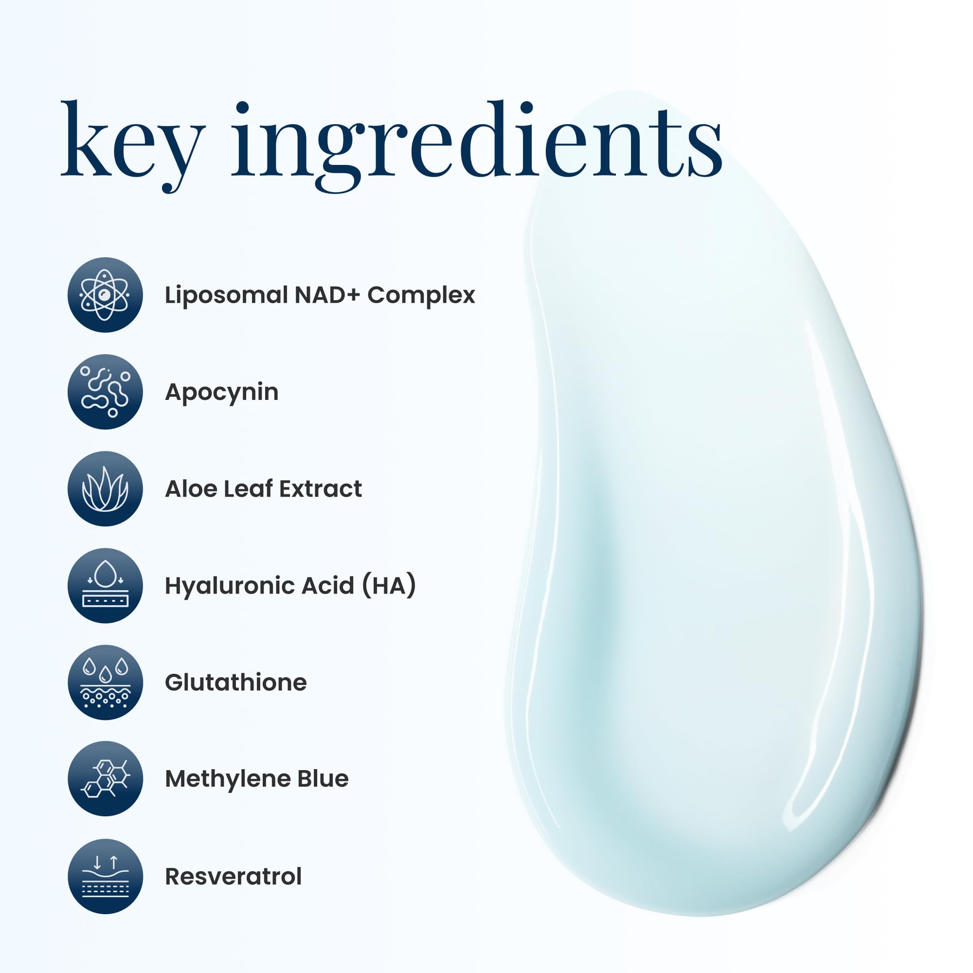 Renue Blue Methylene Blue Face Cream - Liposomal NAD+ Complex and Nutrients for Skin Rejuvenation, Deep Hydration, and Anti-Aging Support Renue By Science uk supplements