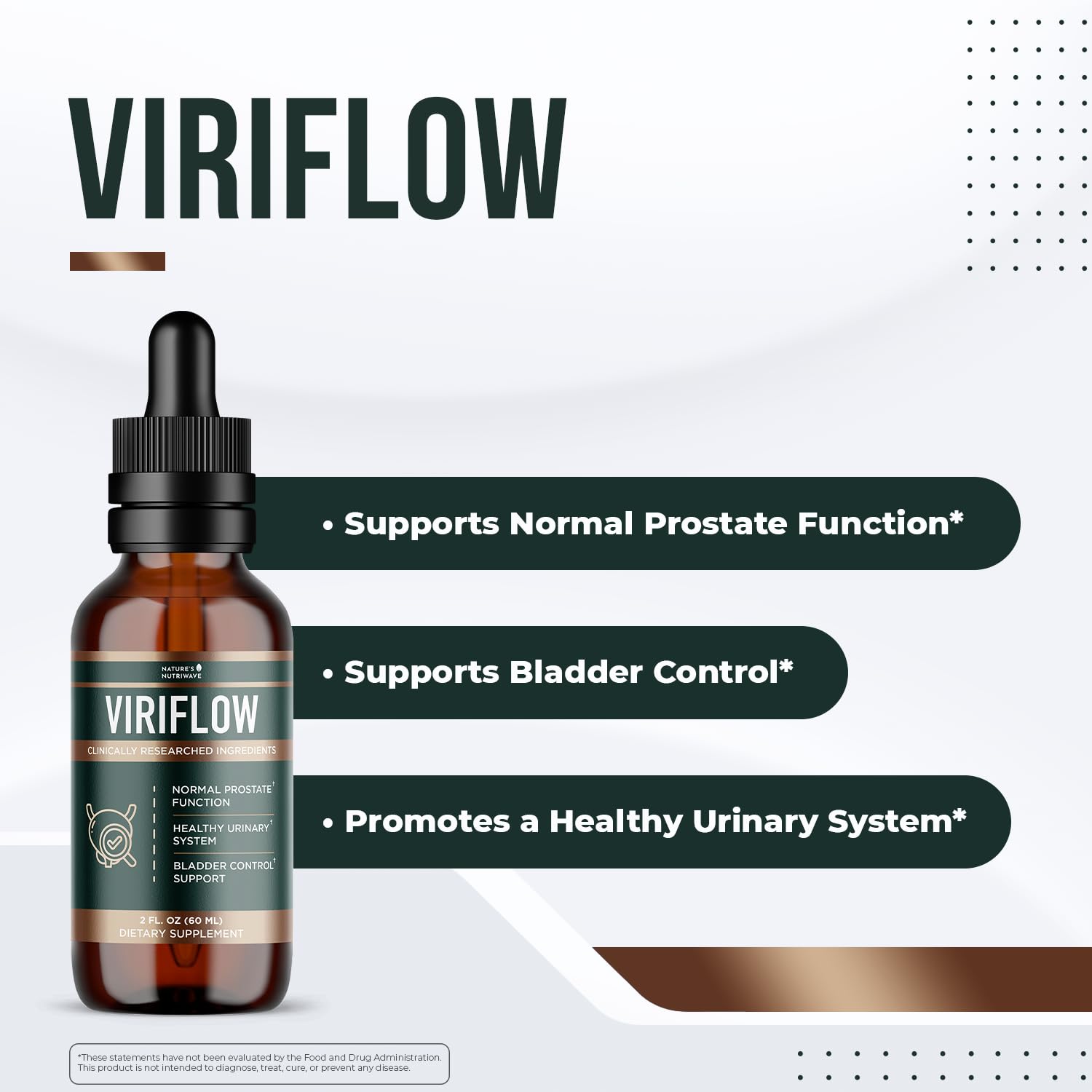 Nature’s NutriWave ViriFlow Liquid Supplement with Plant & Mineral Extracts – Natural Formula, Non-GMO, Made in USA, GMP-Certified – Easy-to-Use Liquid Drops, 60 mL, 2 Oz, 1 Month Supply Nature’s NutriWave uk supplements