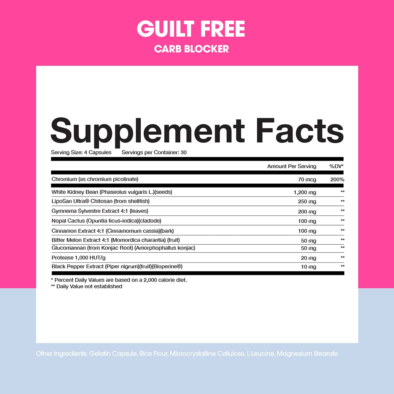 Obvi Guilt Free Carb Blocker, Block Carb Absorption, Support Weight Loss, Healthier Nails Obvi uk supplements