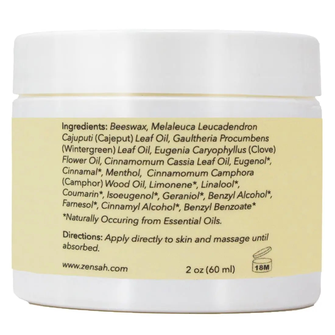 Zensah Recovery Muscle Balm - Relief Cream for Athletes, Rub for Tendonitis, Ankle Sprain, Lower Back, Knee, Shoulder, Neck, Foot, Shin Splints and Cramps Zensah uk supplements