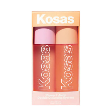 Kosas Mini Plump + Juicy Double Cleansing System — Botanical Oil Cleanser + Gel Cleanser Set, Soap & Sulfate Free, Hydrating Makeup Remover for All Skin Types Kosas uk supplements