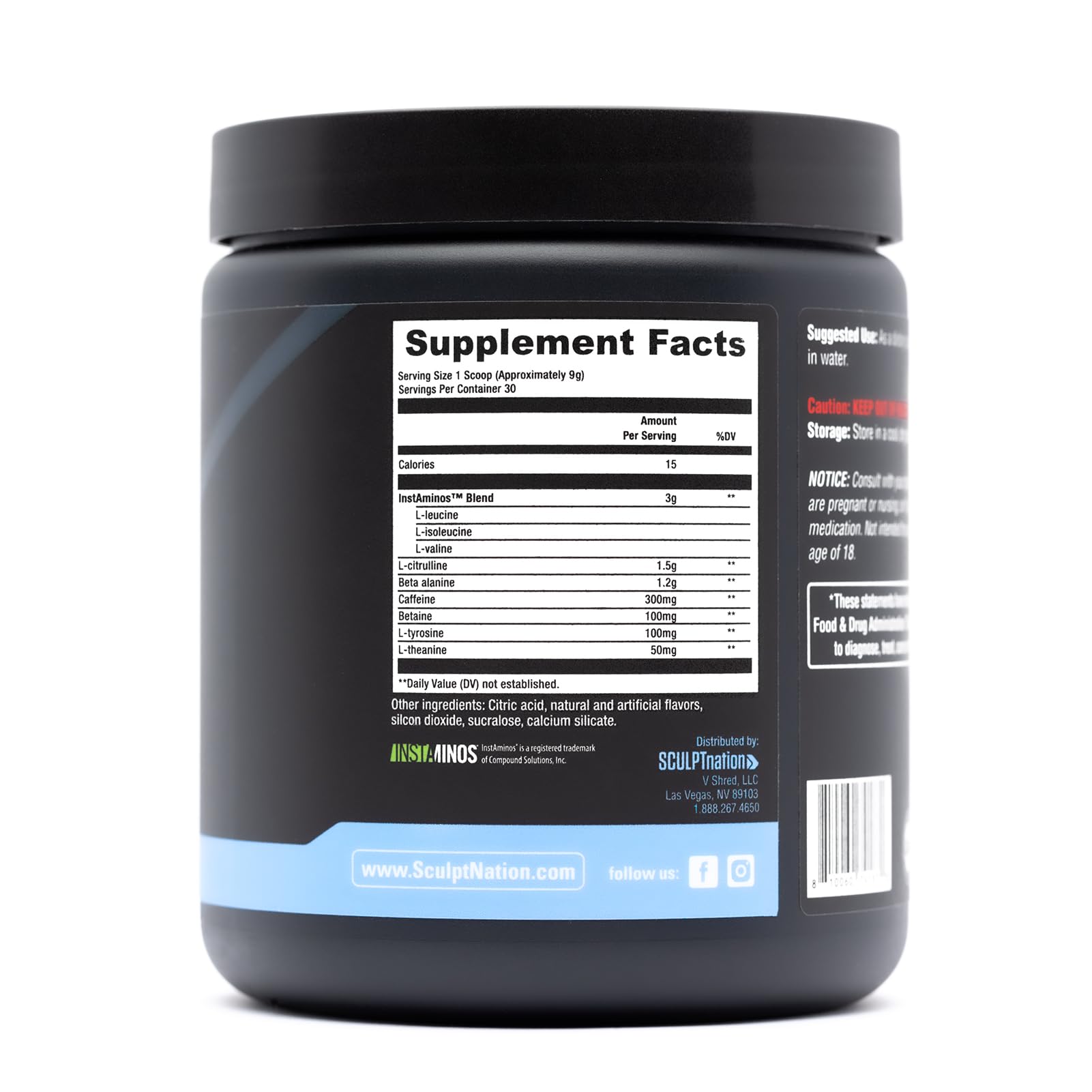 Sculpt Nation by V Shred PreWorkout - Premium Pre Workout Powder with Amino Acids Sculpt Nation uk supplements