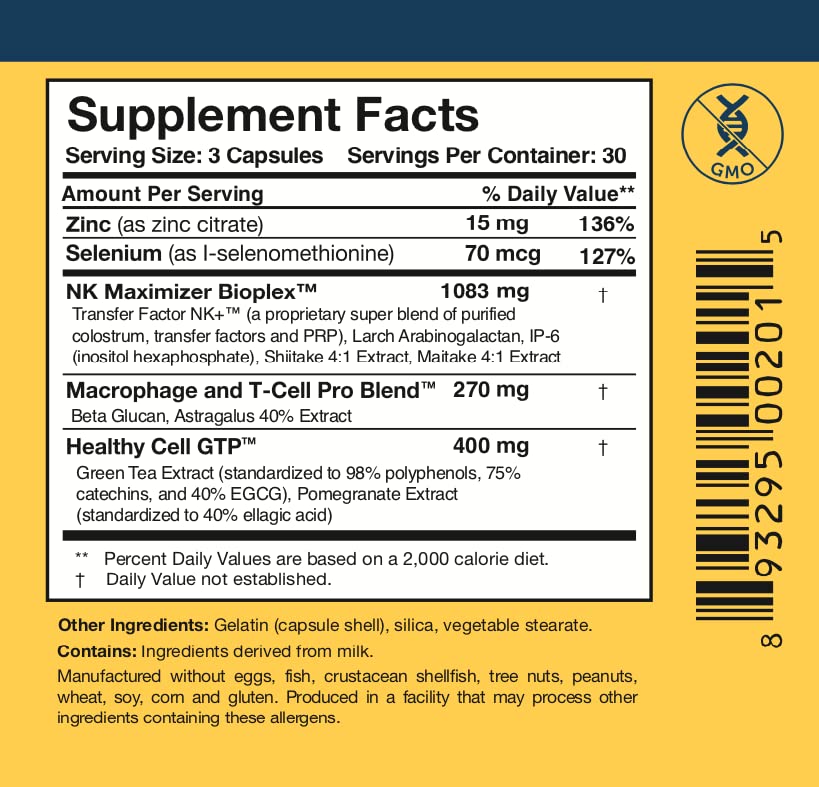 Researched Nutritionals Liposomal Glutathione (450mg) + Colostrum & Mushrooms Supplement for Immunity - Enhanced Immunity Duo - Tri-Fortify Watermelon + Transfer Factor Multi-Immune (2 Piece Set) Researched Nutritionals uk supplements