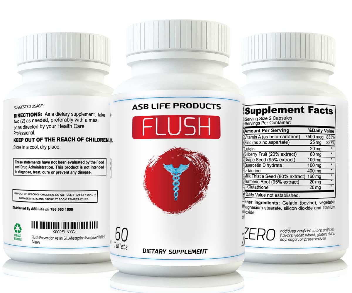 Flush Prevention Red Face Supplements Clinically formulated Fast Absorption Flush uk supplements