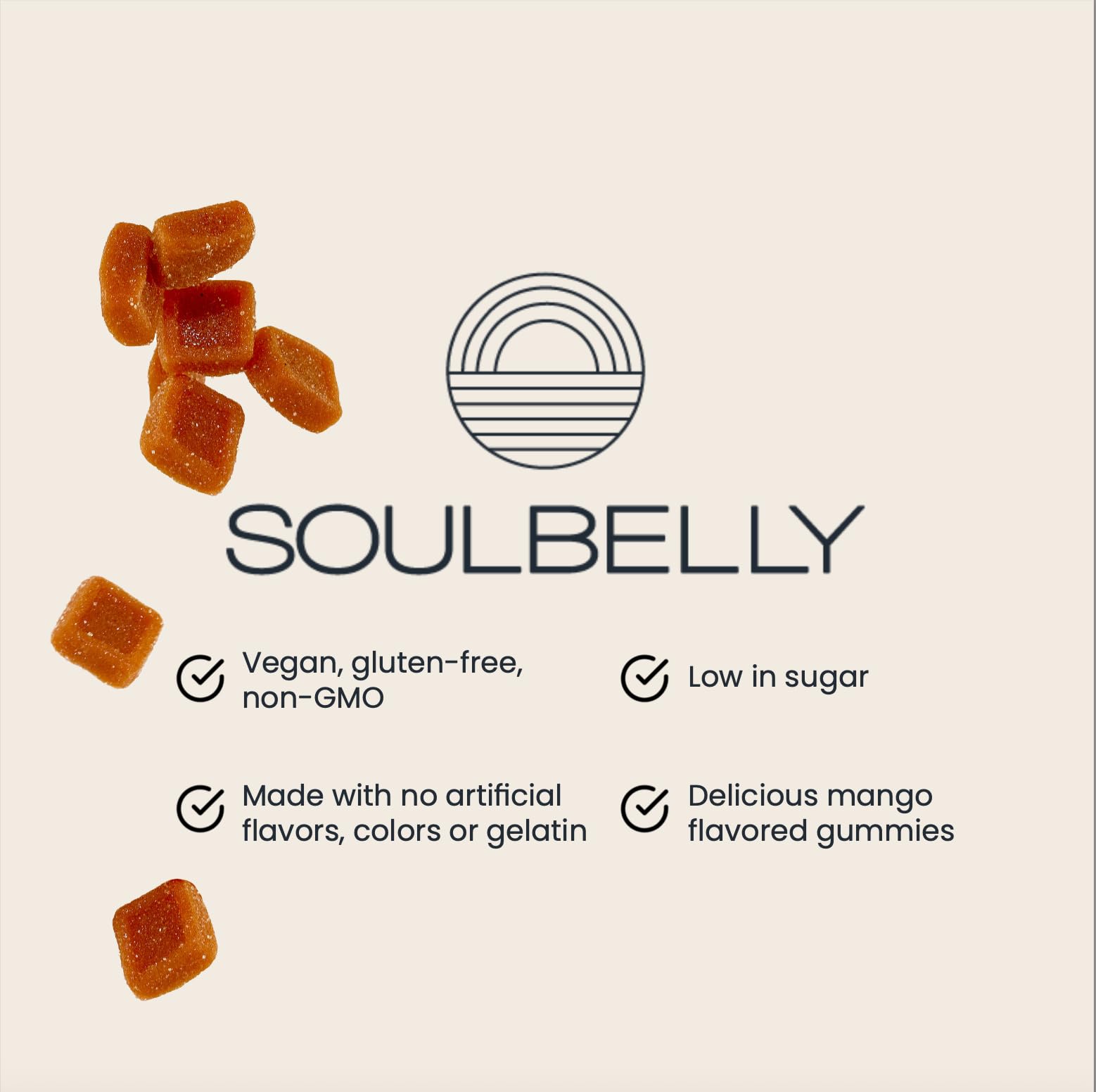 SOULBELLY Super Immunity | Remedy Vitamin Gummies for Immune Support | Vegan | Gluten-Free | Non-GMO | 60 Count SOULBELLY uk supplements