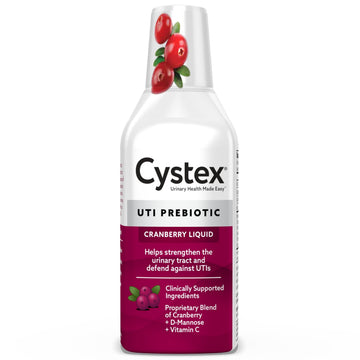 Cystex Urinary Tract Infection Support & Prevention - Cranberry Prebiotic Supplement with D-Mannose & Vitamin C for UTI Protection & Urinary Health Maintenance - 7.6 fl oz (Pack of 1) Cystex uk supplements