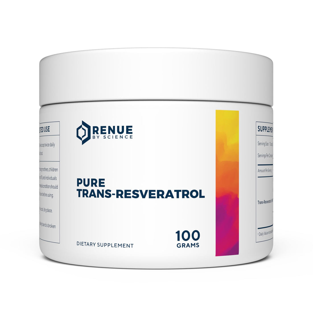 Renue By Science Resveratrol | High Strength Resveratrol Supplement | 100g Trans Resveratrol Powder | Reservatrol 200 Day Supply | Non-GMO & Allergen Free | Manufactured in The USA Third-Party Tested Renue By Science uk supplements