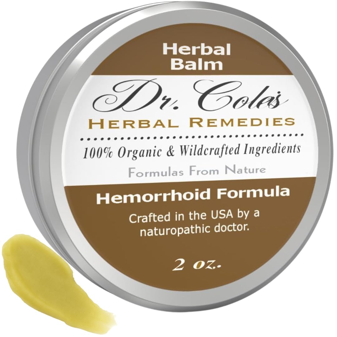 Dr. Cole’s Hemorrhoid Treatment – Organic Herbal Ointment for External Hemorrhoid Soothing & Comfort – Plant-Based, Gentle, No Petroleum or Harsh Chemicals – 2 oz Dr. Cole's Herbal Remedies uk supplements