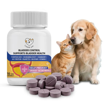 Cassiel Pet Bladder Supports Chews for Urinary Tract Health, Infection Treatments, Bladder Health, Dog UTI, Bladder Stones, Incontinence Support, Urinary Pain Relief for Cat & Dog 10 Chews (1 Bottle) Cassiel pet uk supplements