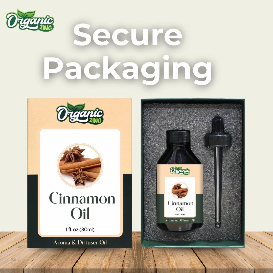 Organic Zing Cinnamon Aroma & Diffuser Oil for DIY Candle & Soap Making - Oil - 30 ml ORGANIC ZING uk supplements
