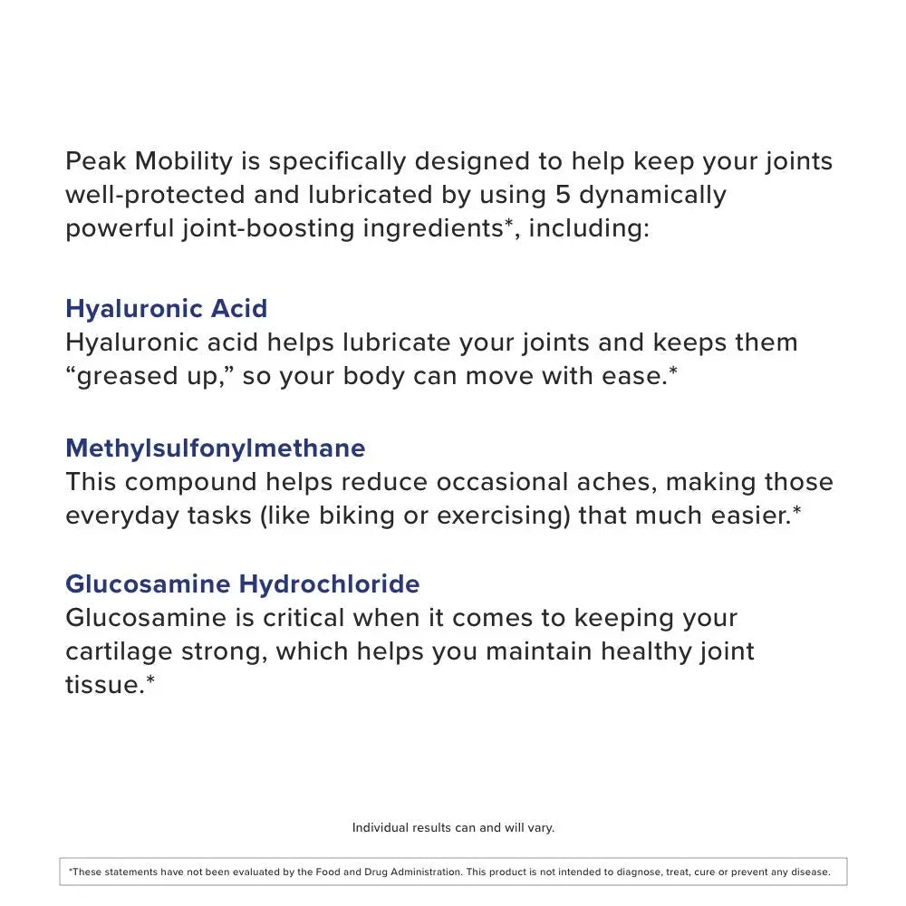 Gundry MD® Peak Mobility Plus Advanced Joint and Flexibility Support Formula, 60 Count Gundry MD uk supplements