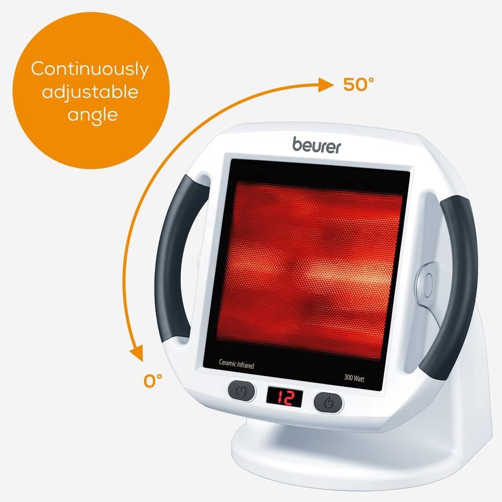 Beurer IL50 Infrared Heat Lamp Heated Red Light Therapy Lamp for Body, Face, Sinuses, & Skin - Effective Beurer uk supplements