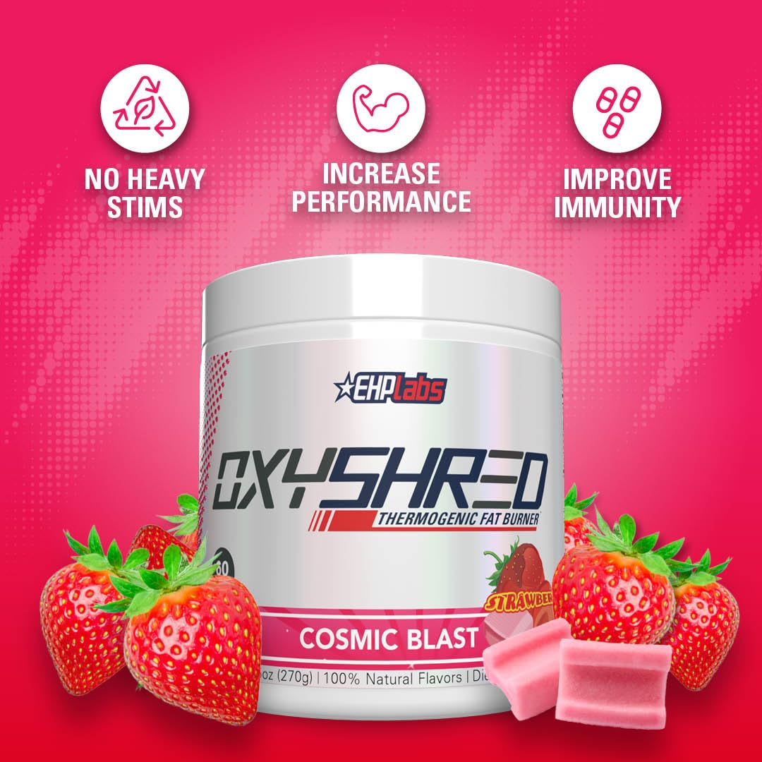 EHPlabs OxyShred Thermogenic Shredding Supplement - Clinically Proven Pre Workout EHP Labs uk supplements