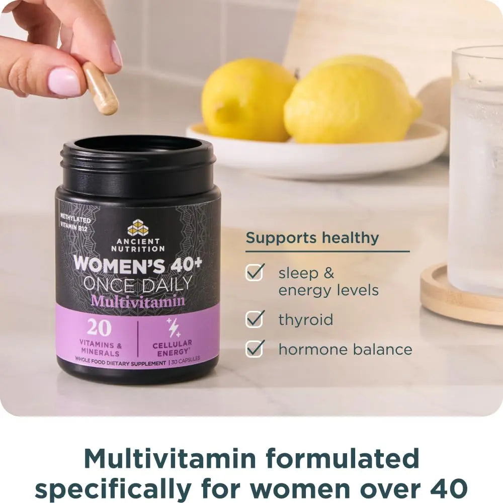 Ancient Nutrition Multivitamin for Women, Ancient Multi Women's 40+ Once Daily Vitamin Supplement, Vitamin B, Vitamin C and Vitamin K2 Ancient Nutrition uk supplements
