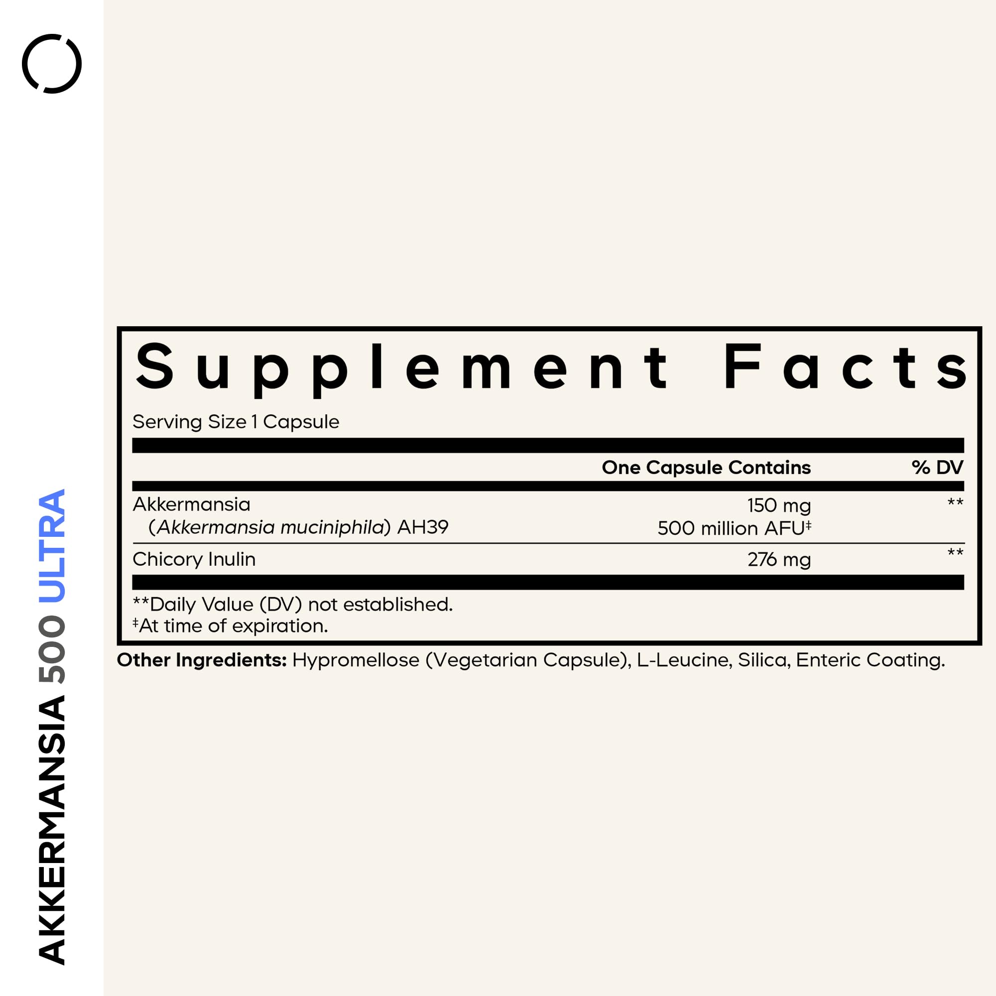 Codeage Akkermansia Muciniphila Probiotic Ultra - High-Potency 500M AFUs Akkermansia Probiotic Supplement - Enhanced Daily Probiotic & Prebiotic, Chicory Inulin - 3-Month Supply - 90 Capsules Codeage uk supplements