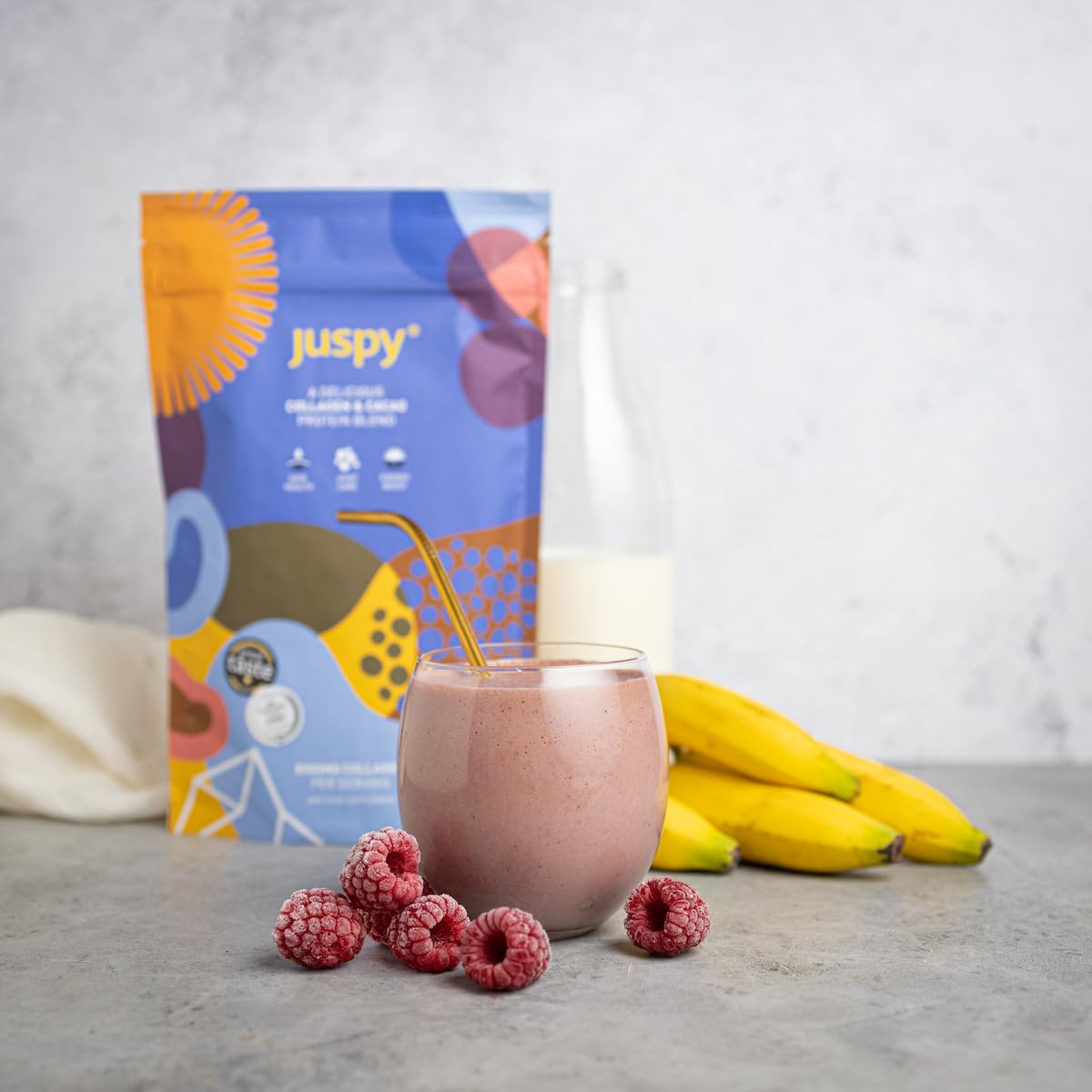 Juspy Premium Marine Collagen Powder + High Protein Cacao Superfood Blend Juspy uk supplements