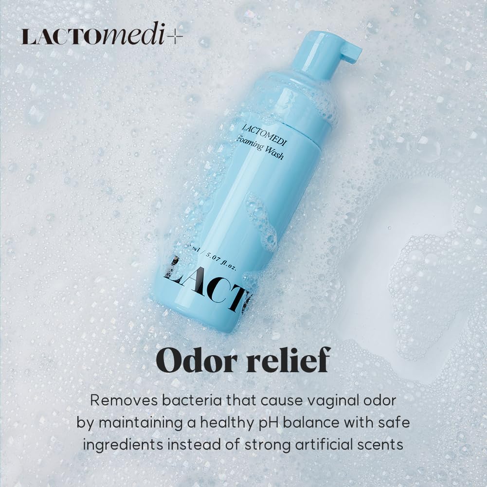 LACTOMEDI Feminine Foaming Wash | Gentle Foam Cleanser for Intimate Hygiene | pH-Balanced Formula LACTOMEDI uk supplements