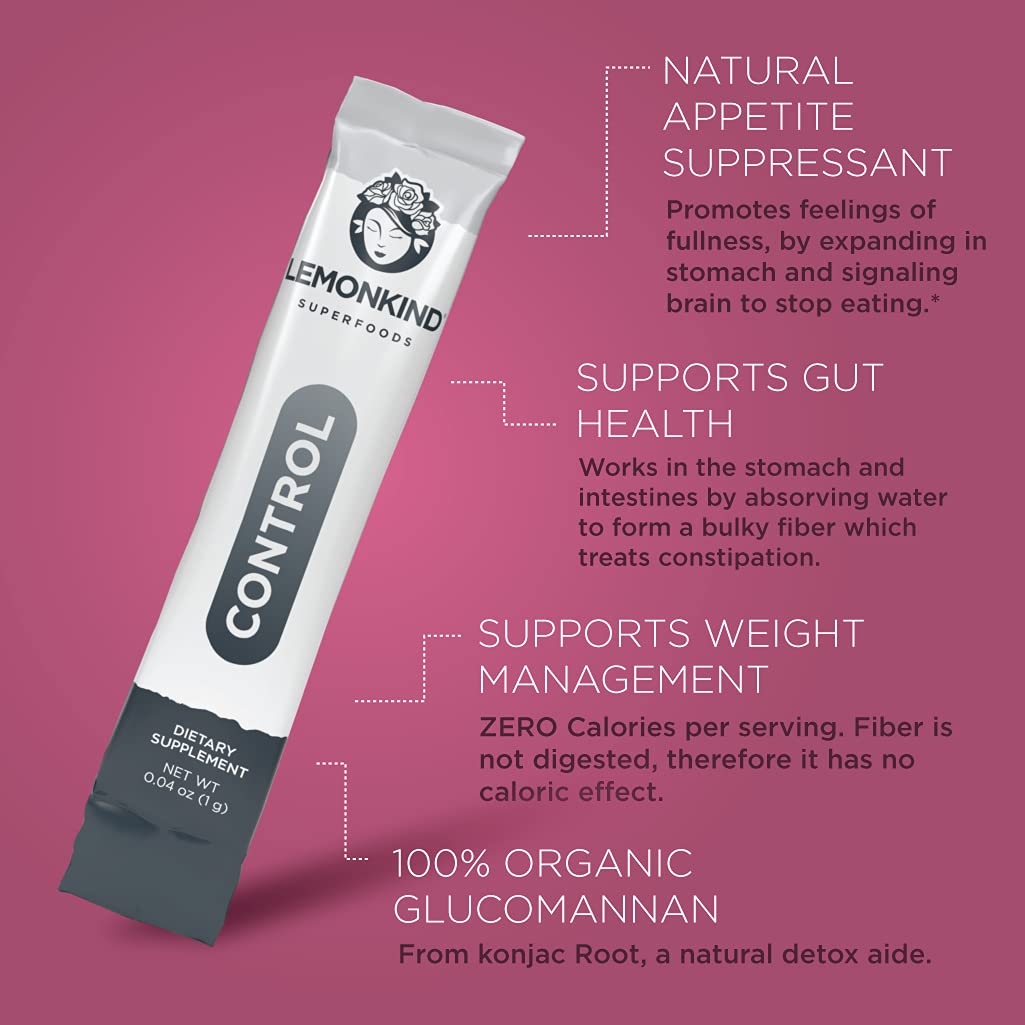 LEMONKIND Organic Zero Calorie Control - Healthy Supplement for Controling Snacking LEMONKIND uk supplements