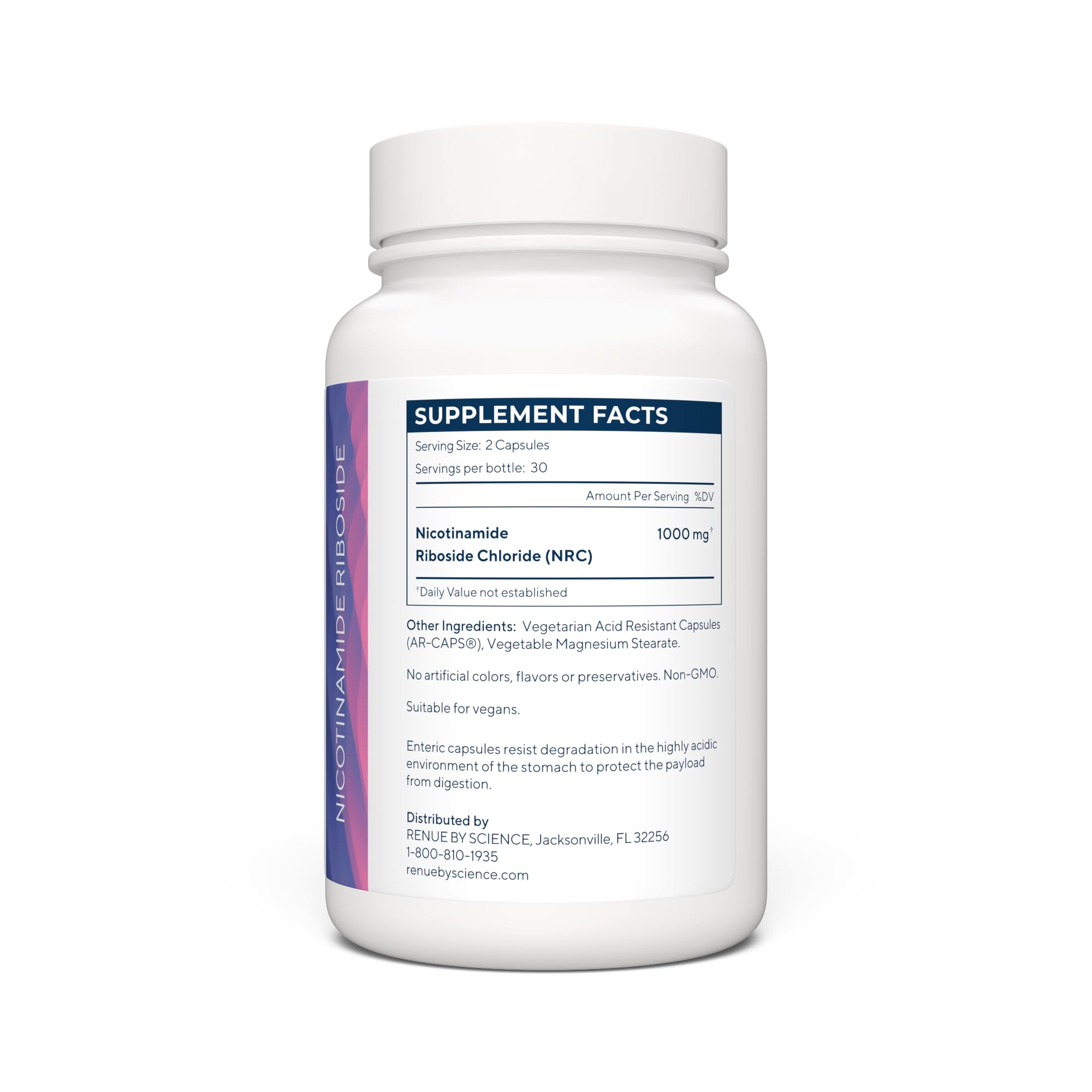 RENUE by Science Nicotinamide Riboside | High Strength NAD Supplement | 60 Nicotinamide Enteric-Coated Capsules - 1000mg Nicotinamide Riboside per Serving | Manufactured in The USA Third-Party Tested Renue By Science uk supplements