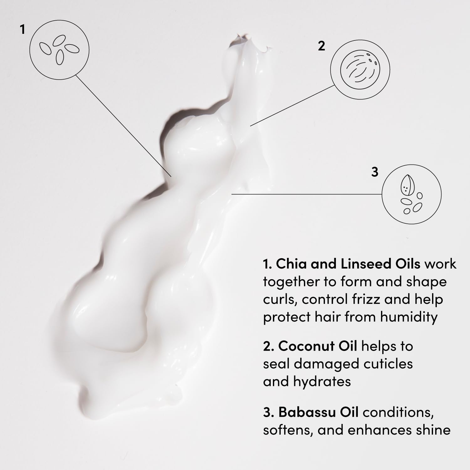 OUAI Curl Cream - Curl Defining Cream with Chia & Linseed Oil - Enhances Definition, Hydration & Shine - Tames Frizz & Protects from Humidity - Silicone-Free Curly Hair Products for Women (8 oz) OUAI uk supplements
