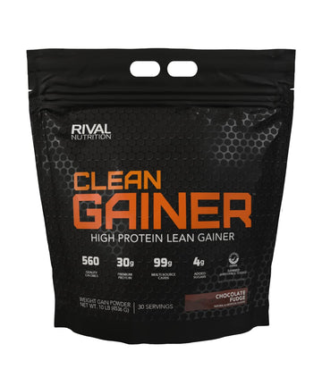 Rivalus Clean Gainer - Chocolate Fudge 10 Pound - Delicious Lean Mass Gainer Rivalus uk supplements