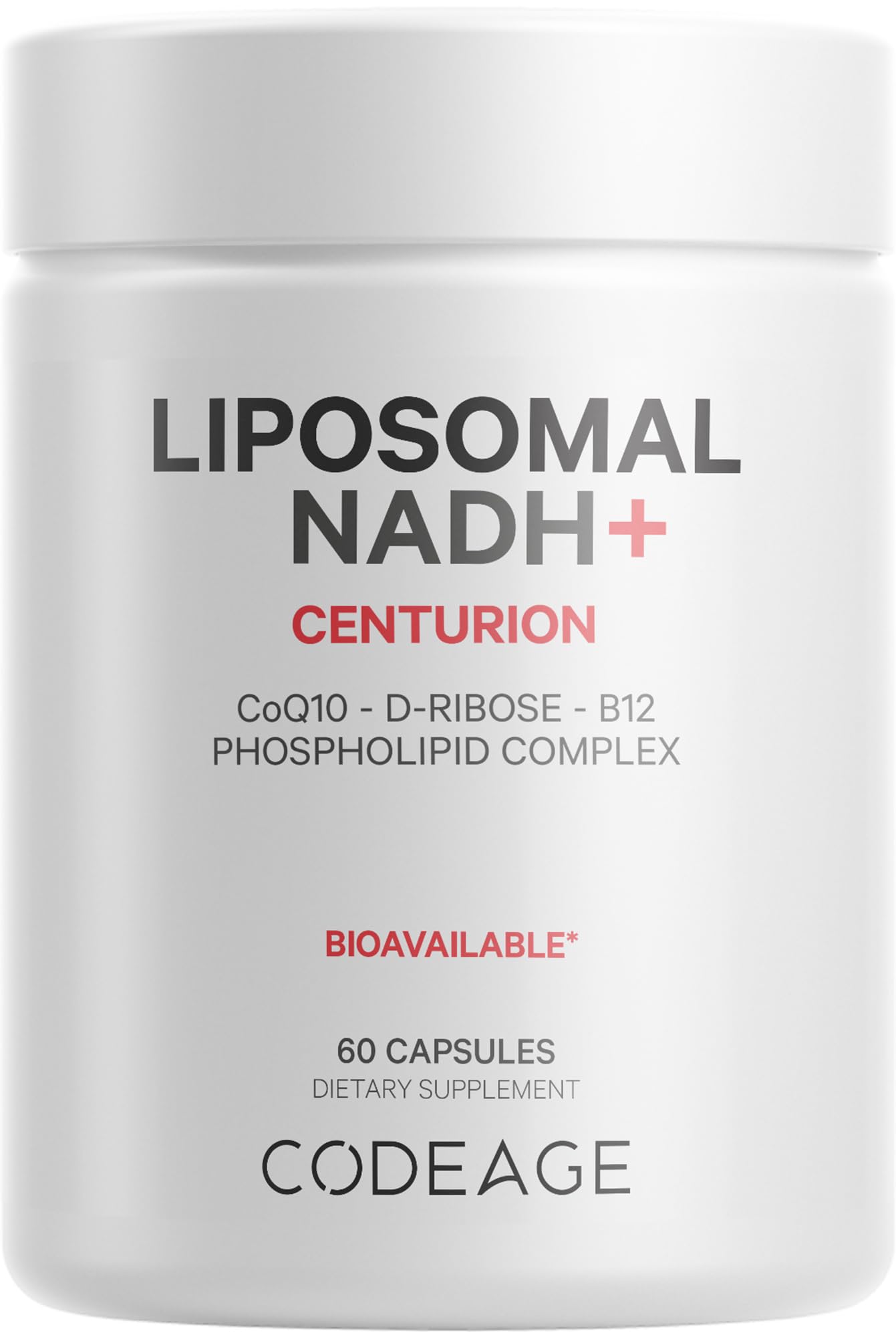 Codeage Liposomal NADH+ Supplement - CoQ10 - Vitamin B12 - D-Ribose Bioenergy Codeage uk supplements