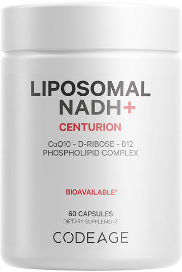 Codeage Liposomal NADH+ Supplement - CoQ10 - Vitamin B12 - D-Ribose Bioenergy Codeage uk supplements
