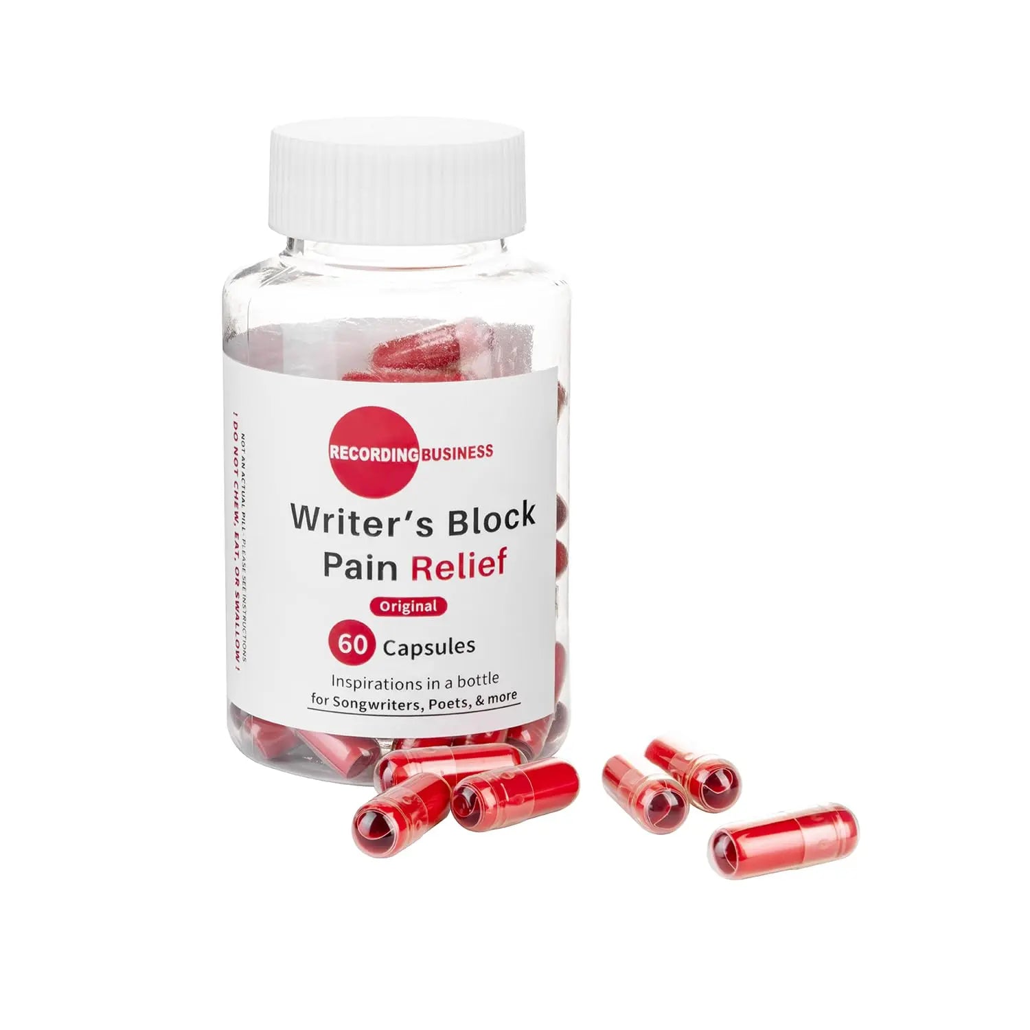 Recording Business Writer's Block Pain Relief (60 Original Songwriting Prompts in Capsules) for Artists/Musicians, Songwriters, & Poets Recording Business uk supplements