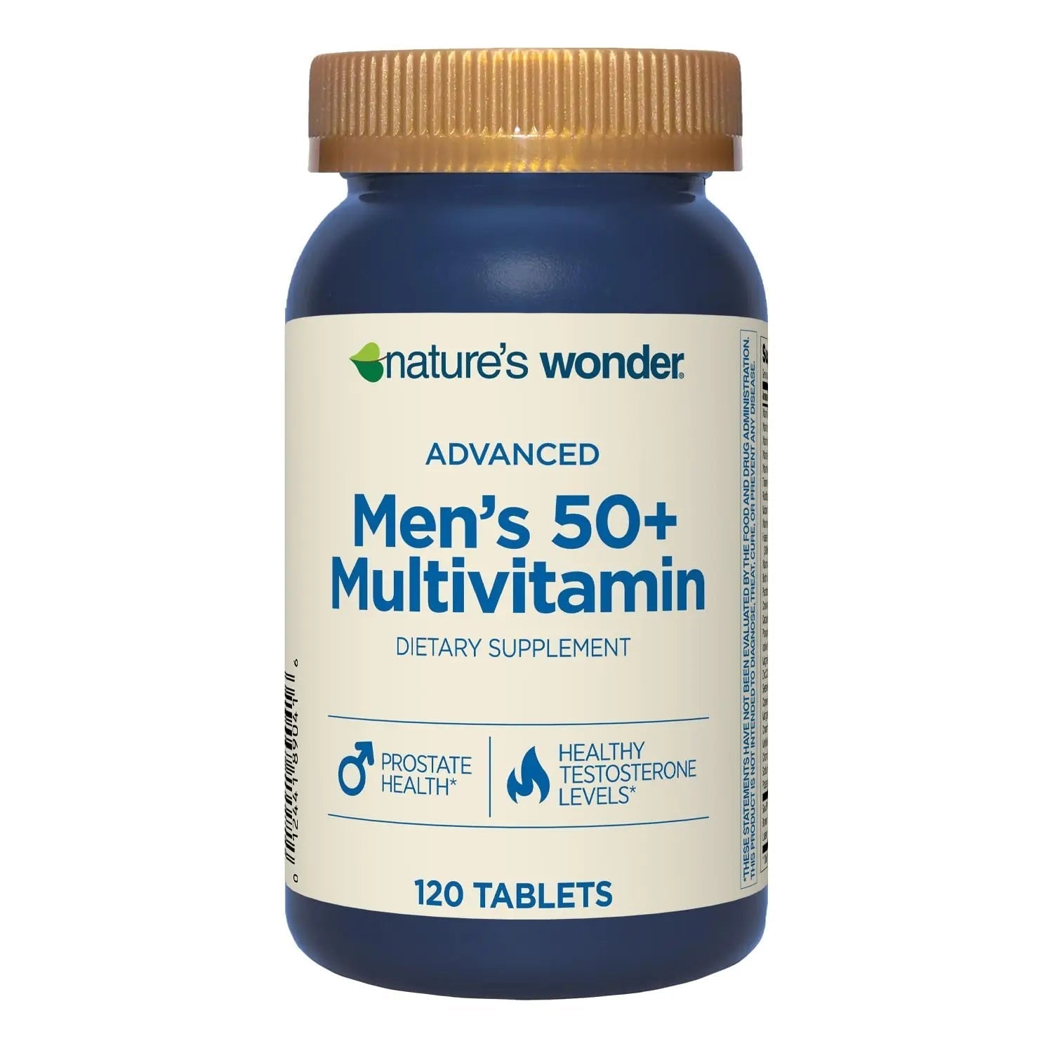 Nature's Wonder Advanced Men's 50+ Multivitamin/Multimineral Supplement with Vitamin D3 and B Vitamins 120 Tablets, 120 Day Supply Nature's Wonder uk supplements