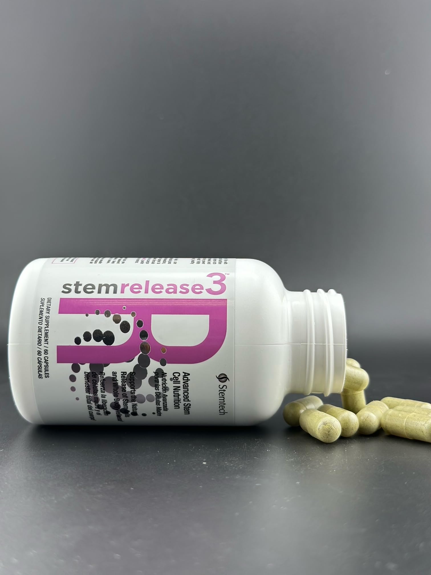 Stemtech Stemrelease3 Cutting-Edge Stem Cell Nutrition for Natural Renewal and Youthful Vitality, Exclusive Blend for Enhanced Telomere Health, 60 Capsules StemTech uk supplements