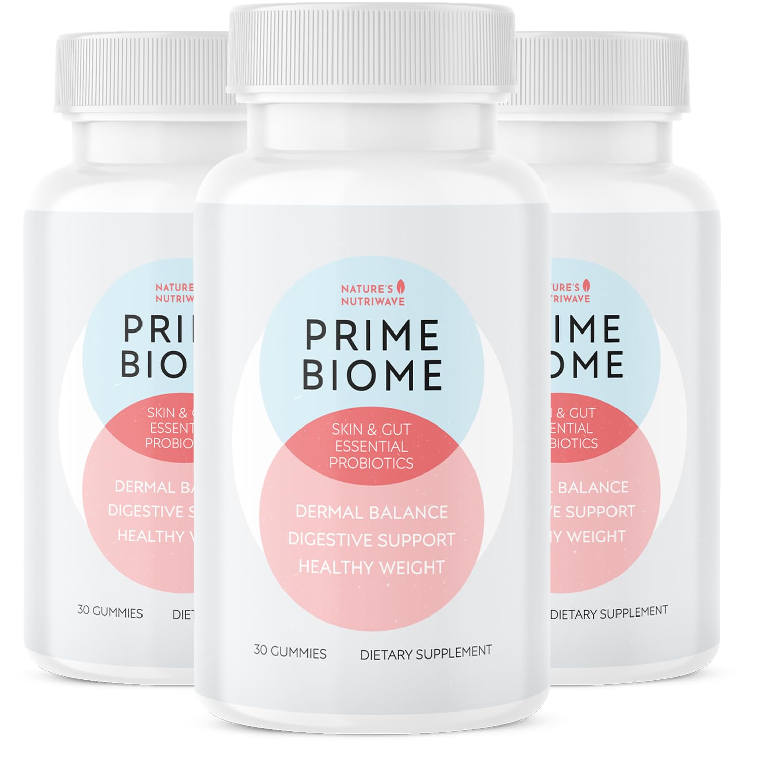 Nature’s NutriWave PrimeBiome Probiotic Gummies – Plant-Based Blend with Inulin, Lion’s Mane, Ginger & More– Non-GMO, No Stimulants, GMP Certified – 30 Gummies, 3 Month Supply Nature’s NutriWave uk supplements