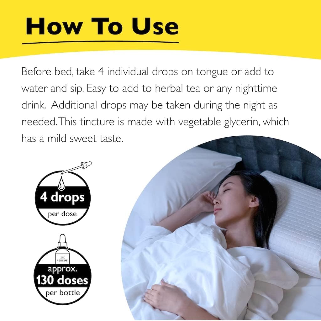 RESCUE Stress Relief & Sleep Support Bundle, Non-Alcohol Formulas, Bach Remedy Dropper 20mL 2-Pack RESCUE uk supplements