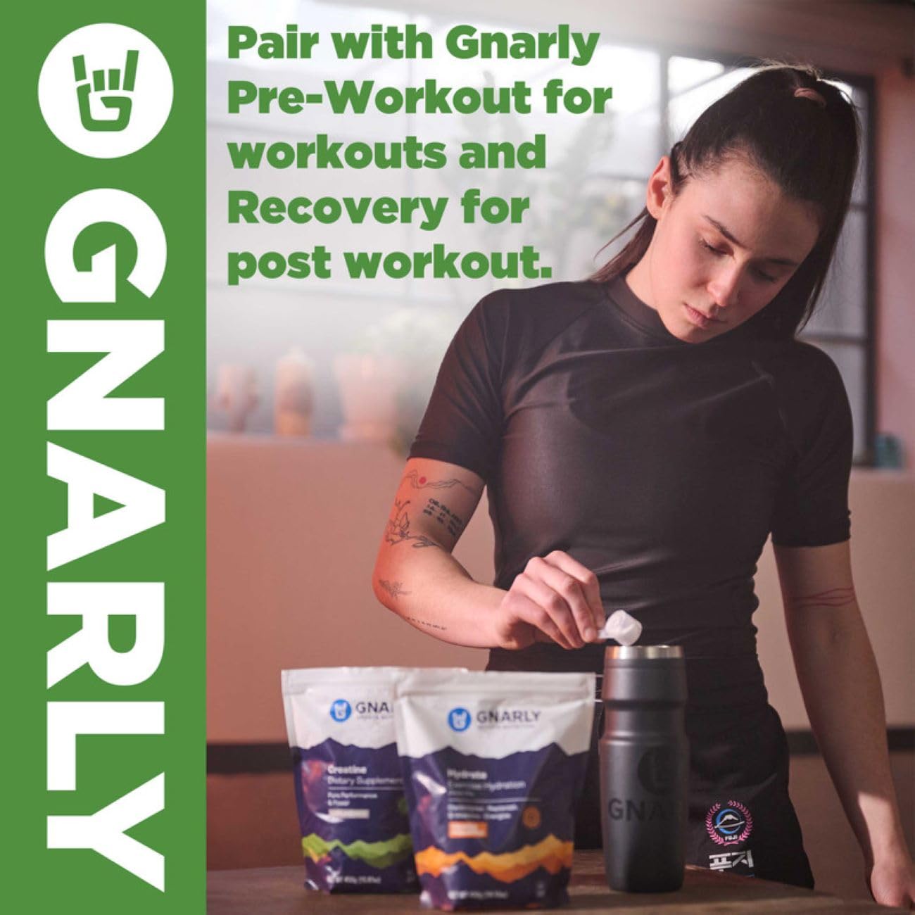 Gnarly Nutrition Greens Superfood Powder – Lemon Mint Performance Super Greens Powder – NSF Contents Certified – Organic, Probiotics & Essential Micronutrients - Lemon Mint, 11.64 oz Gnarly Nutrition uk supplements