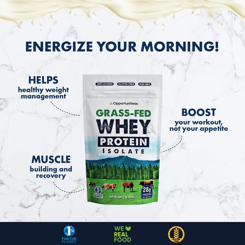 Opportuniteas Grass Fed Whey Protein Isolate Powder - Unflavored Whey Protein Isolate Opportuniteas uk supplements