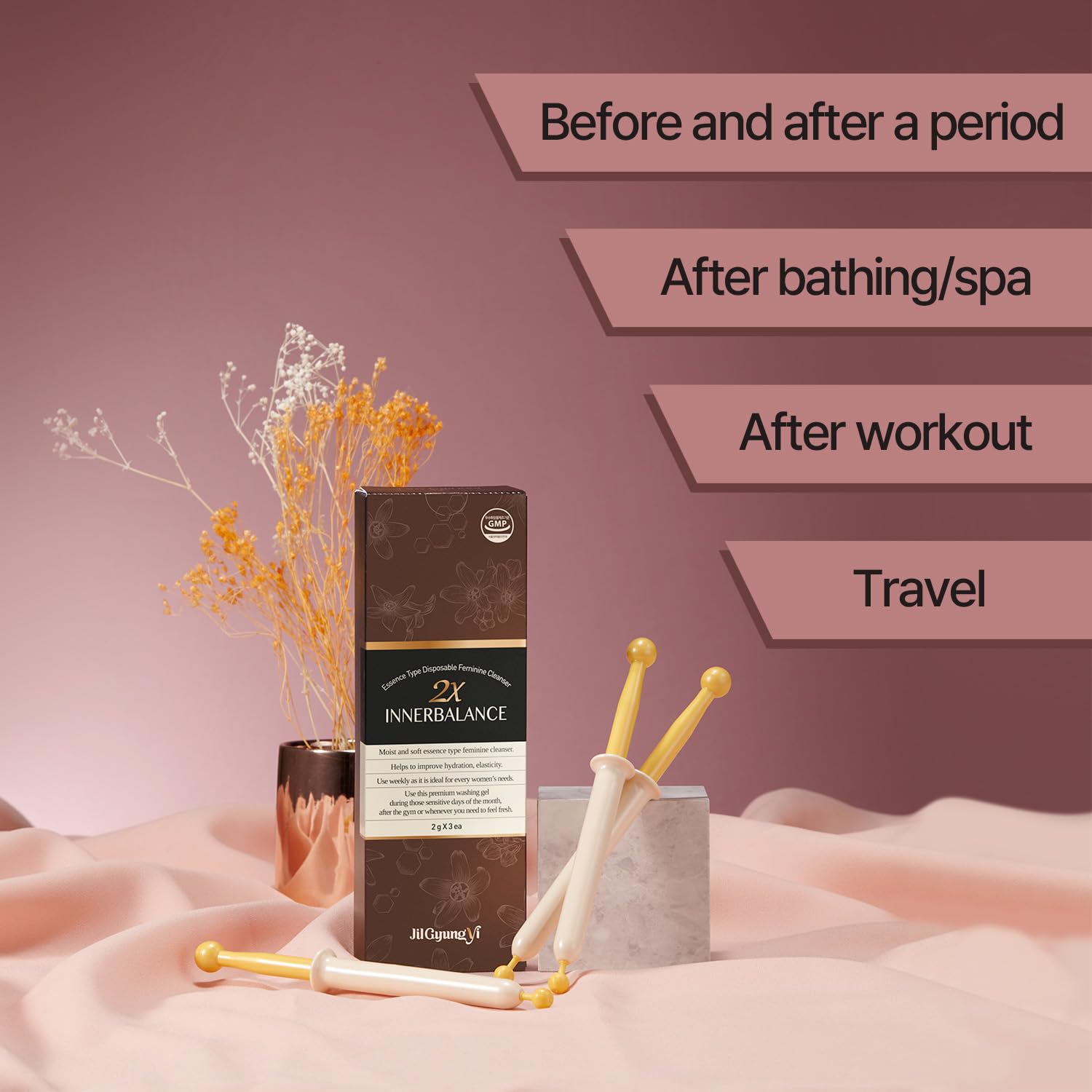 JilGyungYi 2X Inner Balance Intimate Feminine Cleansing Wash PH Balanced Odor Relief JilGyungYi uk supplements