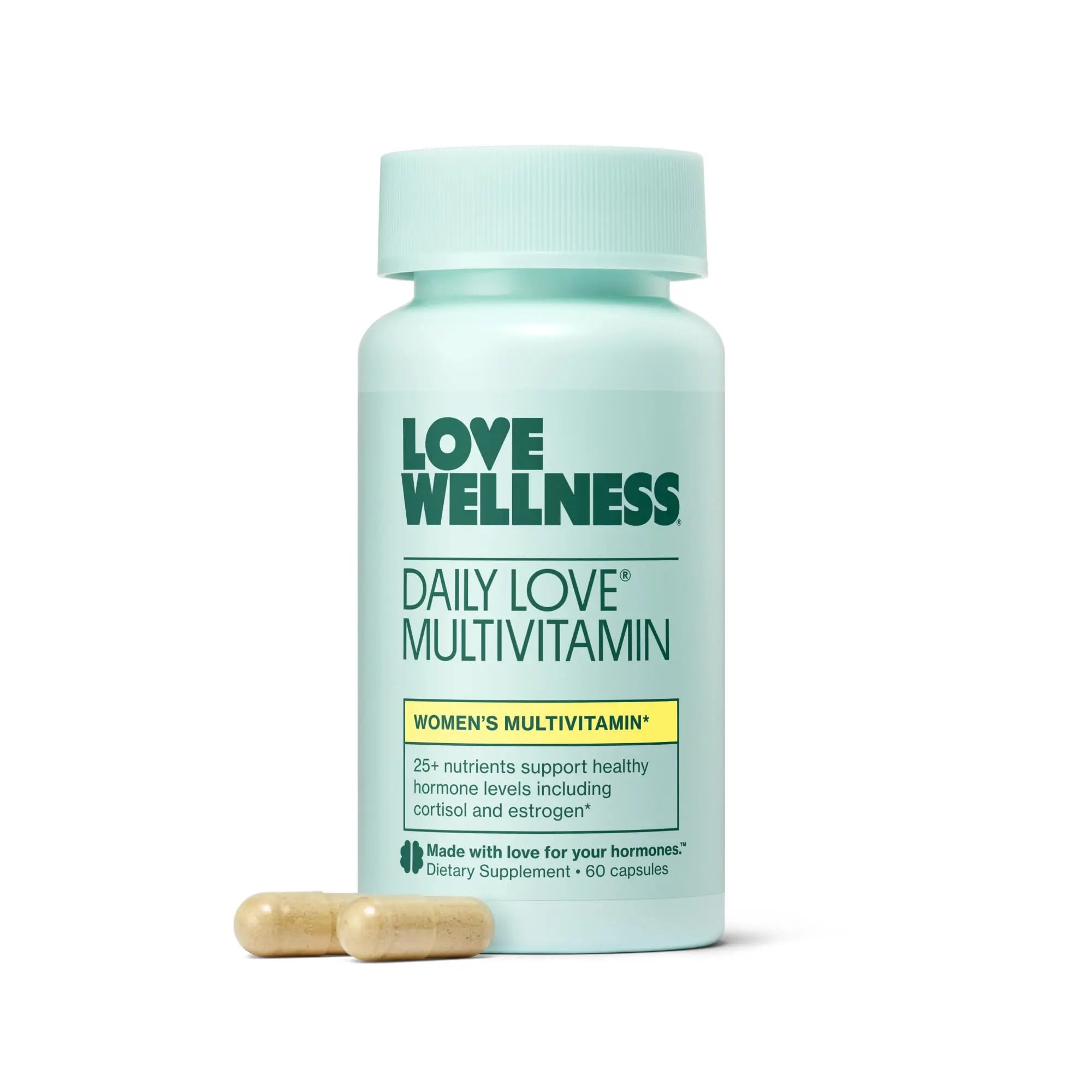Love Wellness Daily Love Multivitamin for Women | Supports Energy, Cortisol, Immune Health, Stress Relief, & PMS | Complete with Vitamin D, C Love Wellness uk supplements