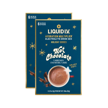 Liquid I.V.® Hydration Multiplier Hot Chocolate | Limited Edition Electrolyte Powder Drink | 2 Pack (12 Servings) Liquid I.V. uk supplements