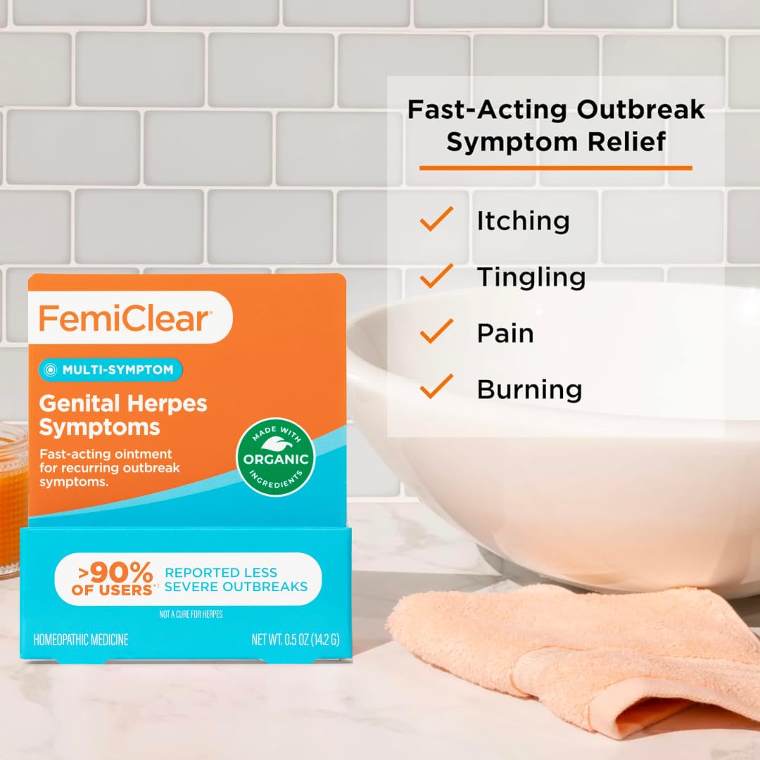 FemiClear for Genital Herpes Symptoms, Multi-Symptom - Effective Intimate Relief FemiClear uk supplements