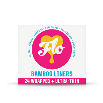 FLO - Organic Bamboo Daily Panty Liners, Plant-Based Cotton, Biodegradable FLO uk supplements