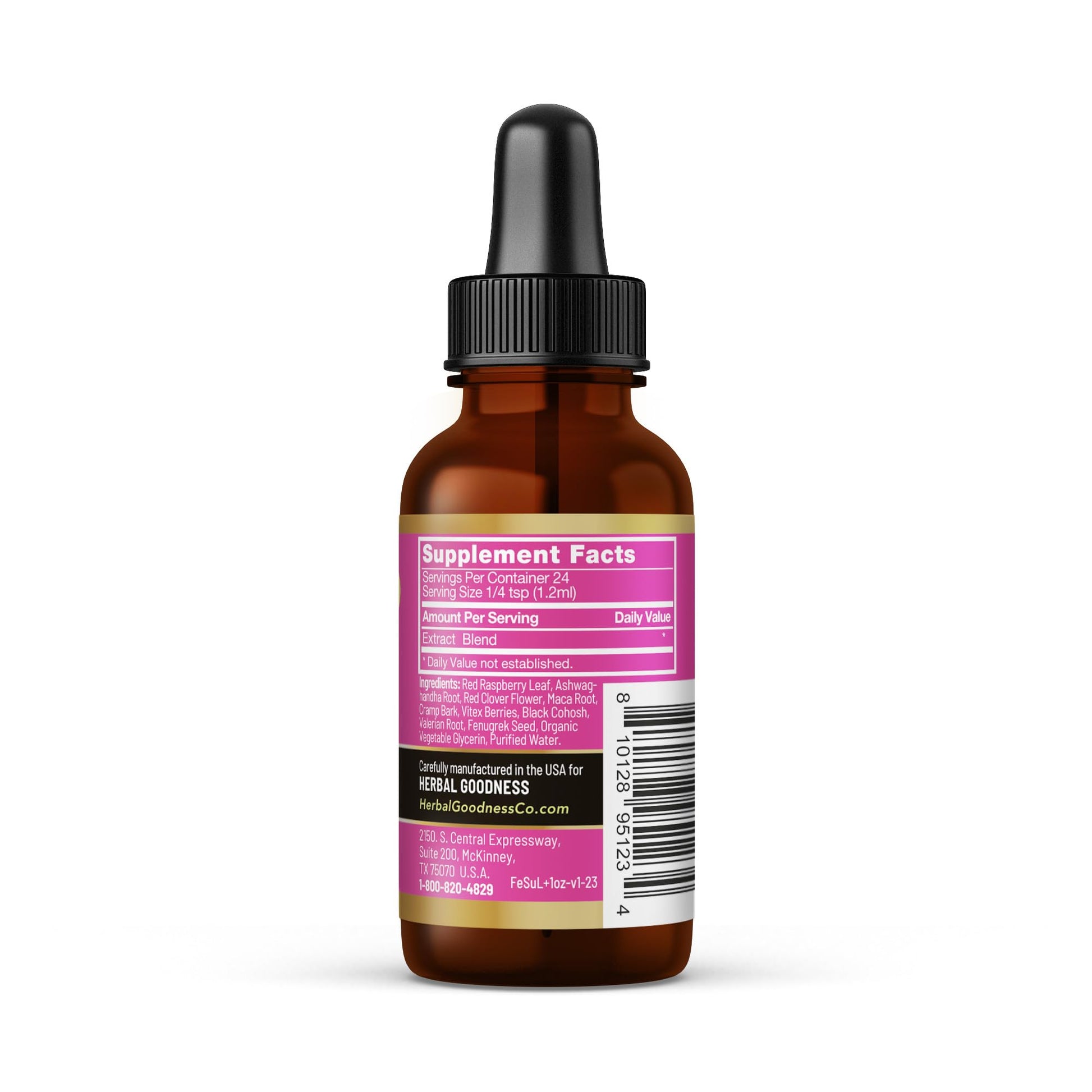 Herbal Goodness Female Support Supplement 1 Fl. oz – Natural Herbal Blend for Women’s Hormonal Health, Energy & Wellness – Adaptogenic Liquid Formula – Non-GMO, Gluten-Free – 1 Bottle Herbal Goodness uk supplements