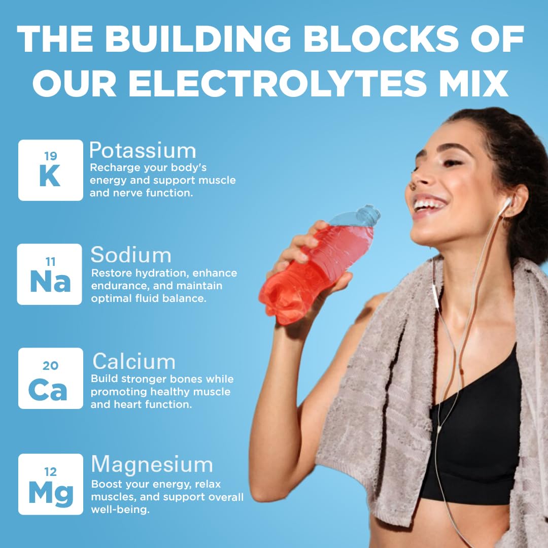 Keto Vitals Keto Electrolytes Powder | Keto-Friendly Electrolytes with Potassium, Magnesium, Sodium, Calcium | Electrolytes Sugar Free | Supplement Energy Drink Mix Keto Vitals uk supplements