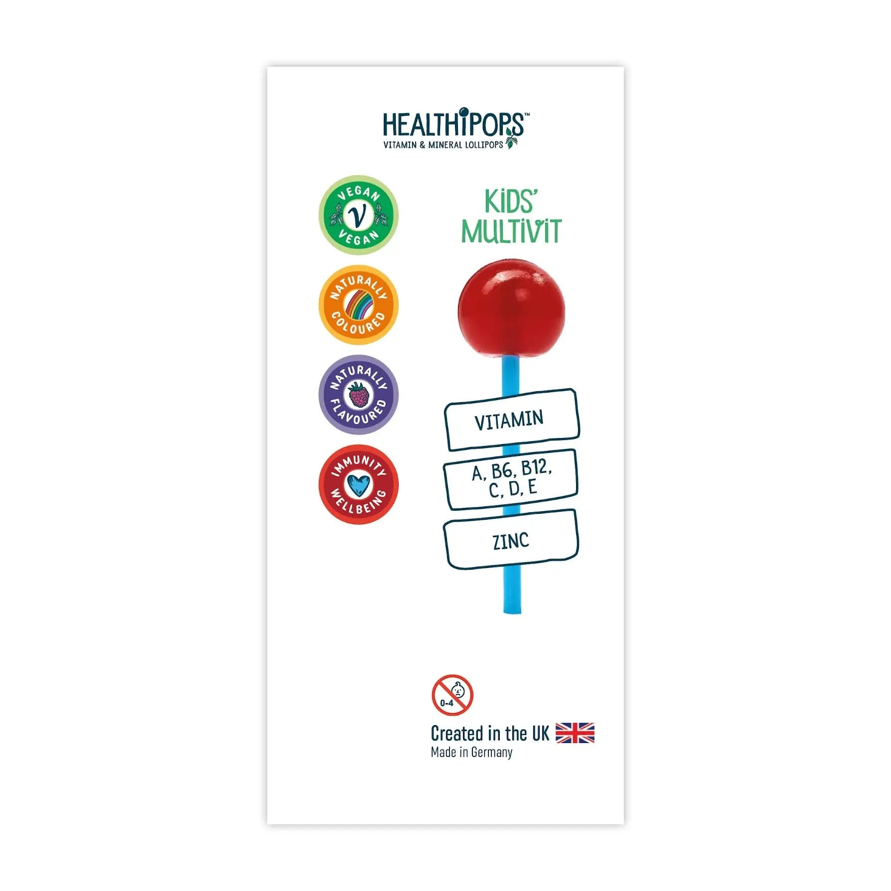 Healthipops Kids Multivitamin Lollipops (6-Pack) Healthipops Vitamin & Mineral Lollipops uk supplements