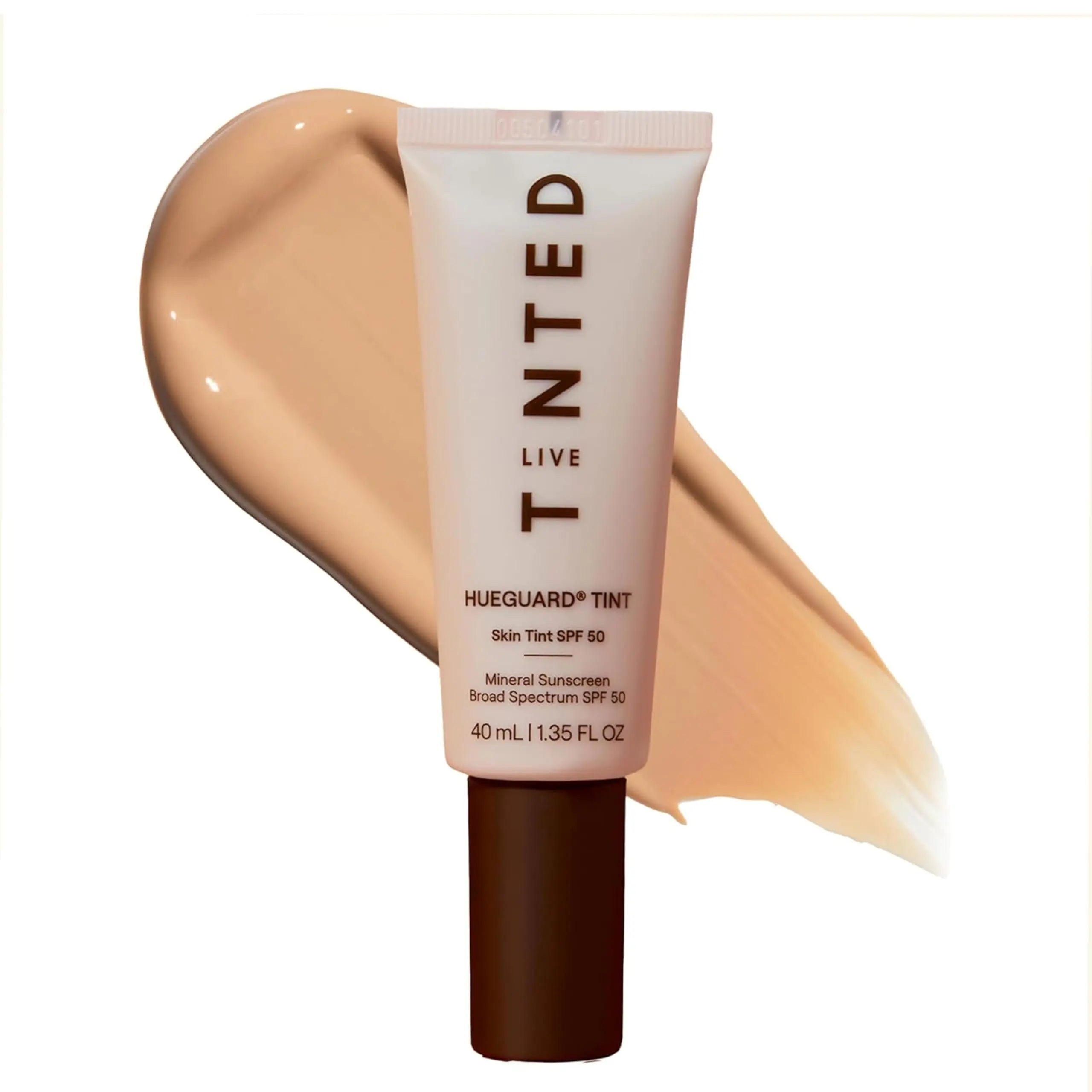 Live Tinted Hueguard Skin Tint SPF 50 - Tinted Mineral Sunscreen with Light-Medium Buildable Coverage With a Hydrating and Radiant Finish - Water and Sweat Resistant, 1.35 fl oz - Shade 10 Live Tinted uk supplements