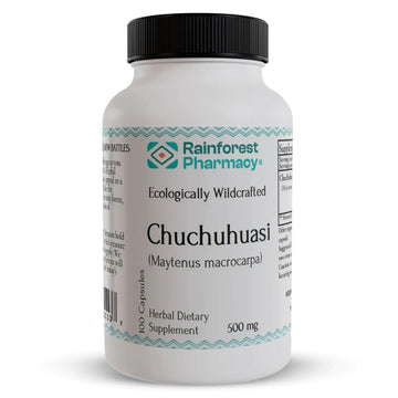 Rainforest Pharmacy Chuchuhuasi Herbal Supplement – 100 Vegetable Capsules, 500mg, Non-GMO, Sustainable, Ecologically Wildcrafted Amazon Rainforest Chuchuhuasi Bark Rainforest Pharmacy uk supplements