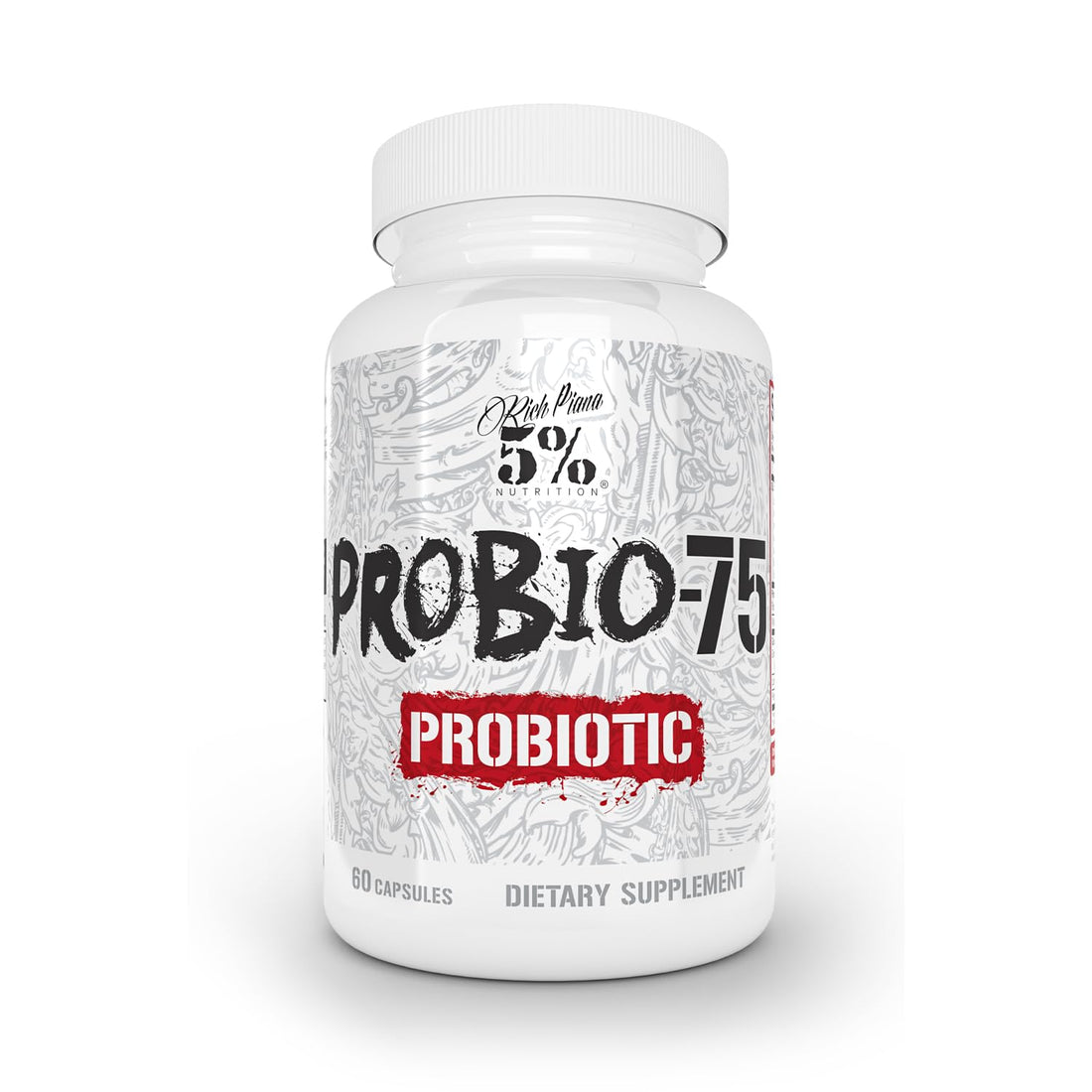 5% Nutrition Rich Piana Probio-75 Billion CFUs | Vegan, 14 Unique Strains 5% Nutrition uk supplements