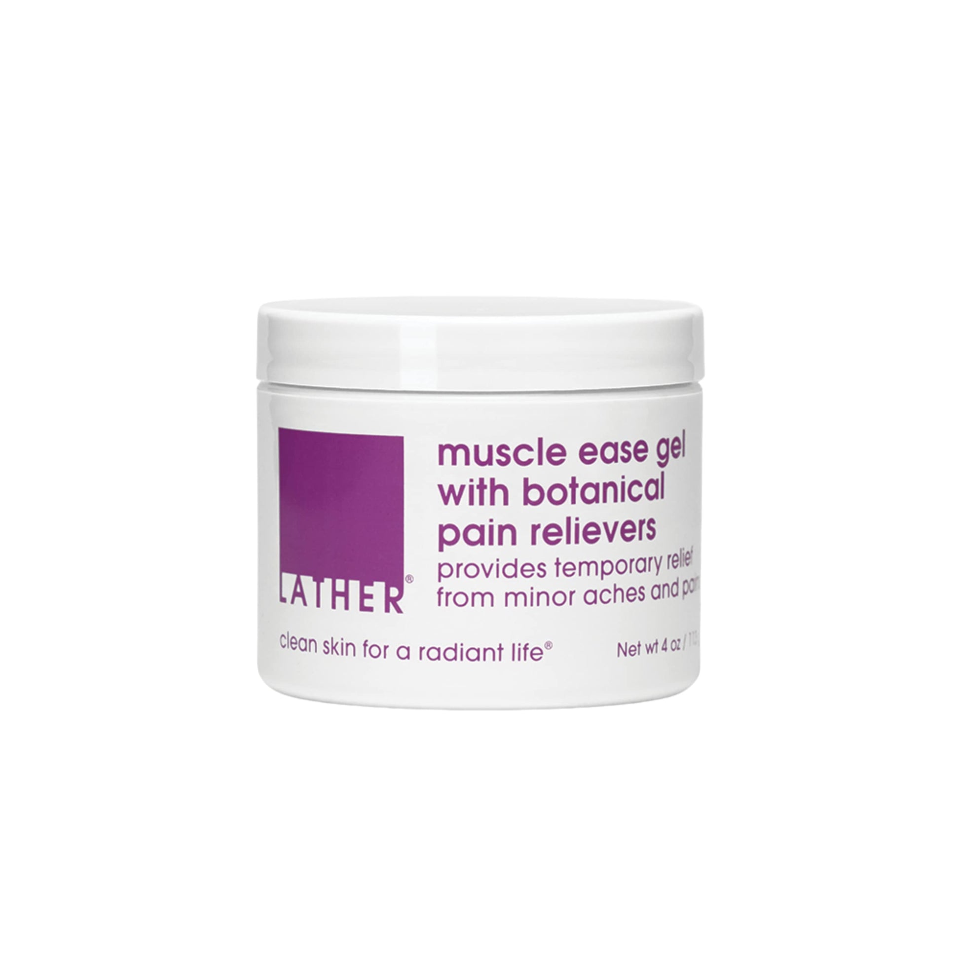 LATHER Muscle Pain Relief Gel - Muscle Therapy to Aid Muscle Soreness - Fast Acting Gel with Menthol Helps Ease Back Pain Relief, Neck Pain Relief, Knee Pain Relief, Lower Back Pain Relief - 4 Oz LATHER uk supplements