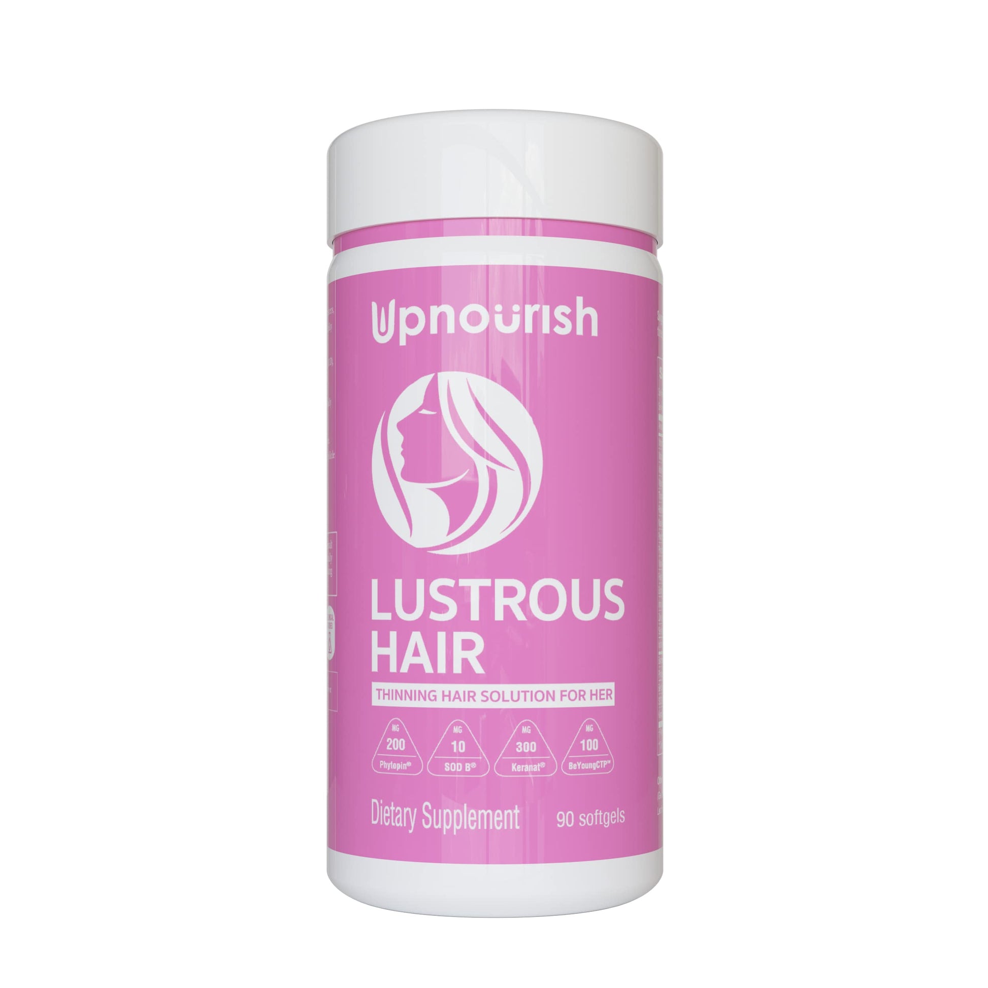 UpNourish Hair Growth Vitamins for Women - Proven Hair Supplement with KERANAT, DHT Blocker PHYTOPIN, Biotin 5000 mcg & SOD, Hair Vitamins for Faster Hair Growth, Hair Loss & Thinning Hair - 90 ct UpNourish uk supplements